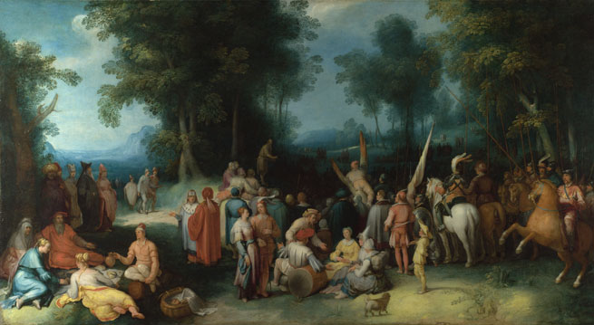 Cornelis van Haarlem: 'The Preaching of Saint John the Baptist'