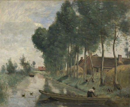 Jean-Baptiste-Camille Corot: 'Landscape at Arleux-du-Nord'