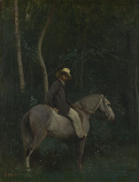 Jean-Baptiste-Camille Corot: 'Monsieur Pivot on Horseback'