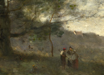Detail from Corot, 'The Oak in the Valley', 1871