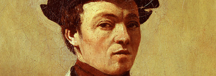 Detail from portratit of Corot