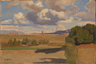 The Roman Campagna, with the Claudian Aqueduct