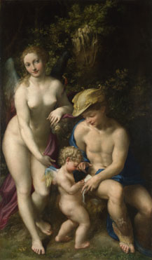 Correggio: 'Venus with Mercury and Cupid ('The School of Love')'