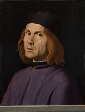 Lorenzo Costa: 'Portrait of Battista Fiera'