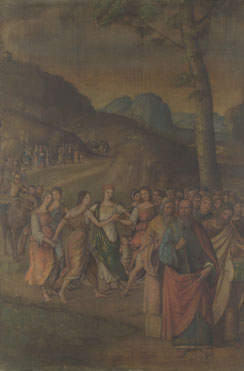 Lorenzo Costa: 'The Story of Moses (The Dance of Miriam)'