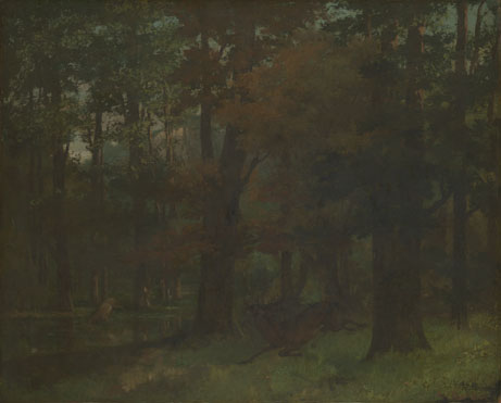 Gustave Courbet: 'In the Forest'