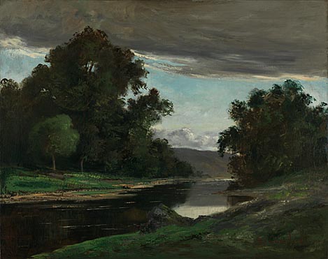 Imitator of Gustave Courbet: 'Landscape'