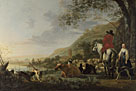 A Hilly Landscape with Figures