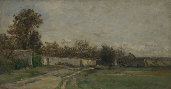 Charles-François Daubigny: 'The Garden Wall'