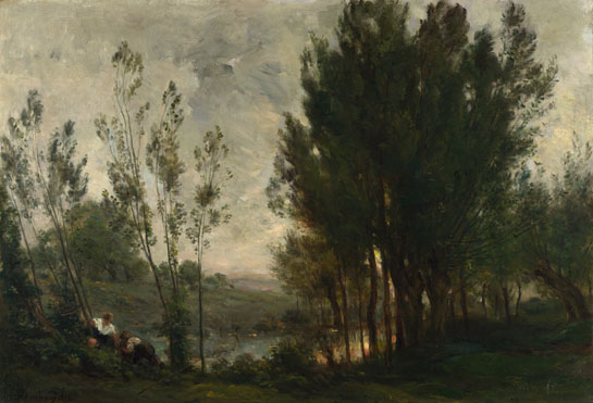 Charles-François Daubigny: 'Willows'