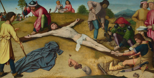 Gerard David: 'Christ Nailed to the Cross'