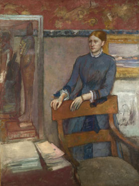 Hilaire-Germain-Edgar Degas: 'Hélène Rouart in her Father's Study'