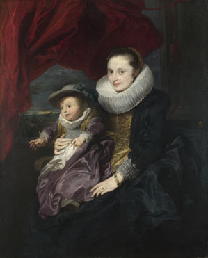Anthony van Dyck: 'Portrait of a Woman and Child'