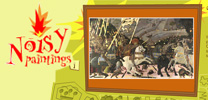 Noisy paintings illustration