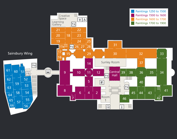 Level 2 Floorplans Visiting National Gallery