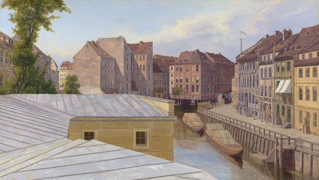 Eduard Gaertner: 'The Friedrichsgracht, Berlin'