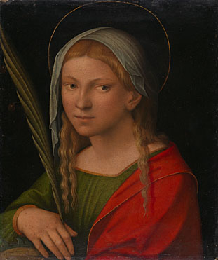 Attributed to Garofalo: 'Saint Catherine of Alexandria'