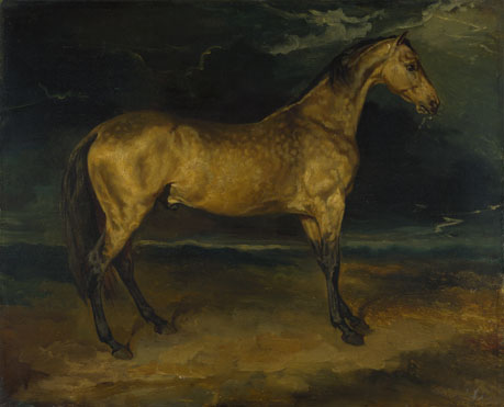 Jean-Louis-André-Théodore Géricault: 'A Horse frightened by Lightning'