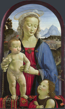 David Ghirlandaio: 'The Virgin and Child with Saint John'