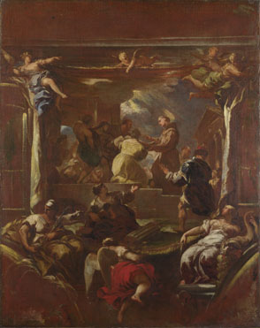 Luca Giordano: 'Saint Anthony of Padua restores the Foot of a Man'