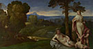 Nymphs and Children in a Landscape with Shepherds
