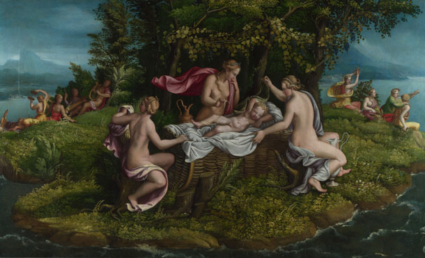 Workshop of Giulio Romano: 'The Infancy of Jupiter'