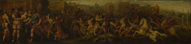 Follower of Giulio Romano: 'The Intervention of the Sabine Women'