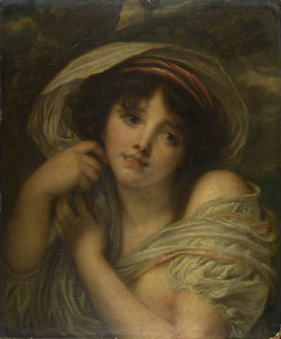 Follower of Jean-Baptiste Greuze: 'A Girl'