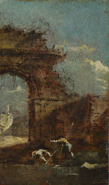 Francesco Guardi: 'Caprice View with Ruins'
