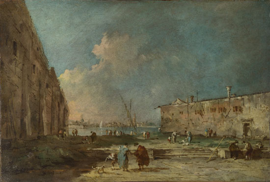 Francesco Guardi: 'A View near Venice (?)'