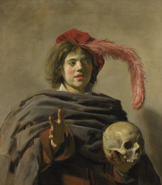 Frans Hals: 'Young Man holding a Skull (Vanitas)'