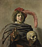 Young Man holding a Skull (Vanitas)