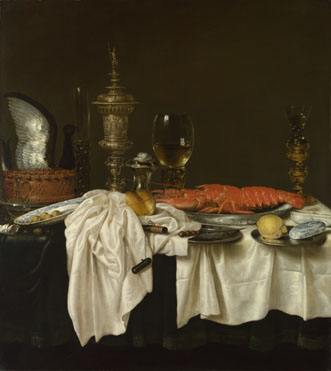 Willem Claesz. Heda: 'Still Life with a Lobster'