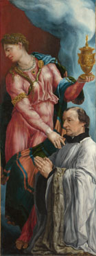 Martin van Heemskerck: 'The Donor and Saint Mary Magdalene'