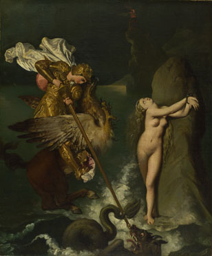 Jean-Auguste-Dominique Ingres: 'Angelica saved by Ruggiero'