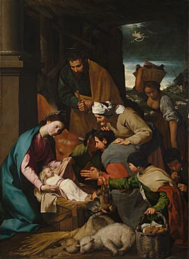 Italian, Neapolitan: 'The Adoration of the Shepherds'
