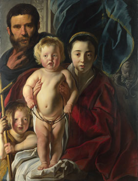 Jacob Jordaens: 'The Holy Family and Saint John the Baptist'