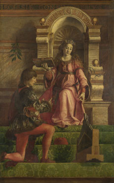 Justus of Ghent and workshop: 'Music'
