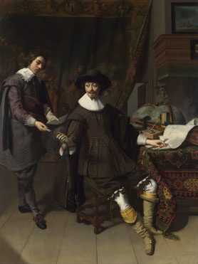 Thomas de Keyser: 'Portrait of Constantijn Huygens and his (?) Clerk'