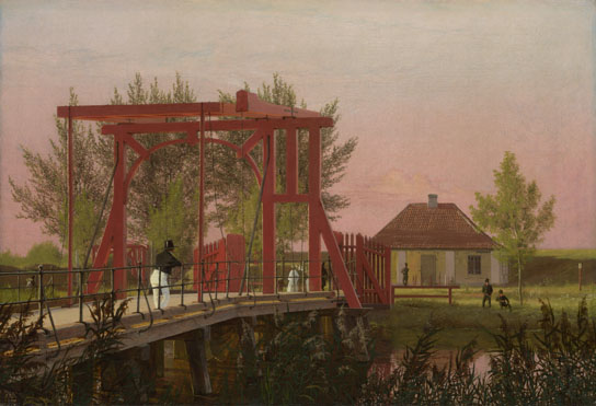 Christen Købke: 'The Northern Drawbridge to the Citadel in Copenhagen'