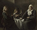 Four Figures at a Table