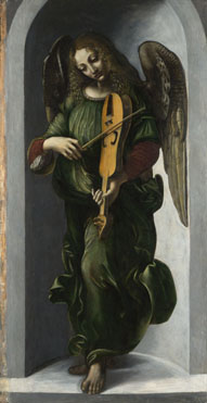 Associate of Leonardo da Vinci: 'An Angel in Green with a Vielle'