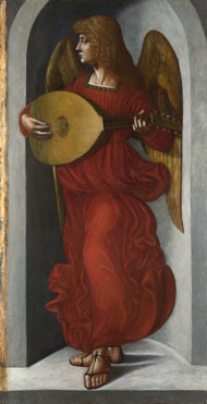 Associate of Leonardo da Vinci: 'An Angel in Red with a Lute'