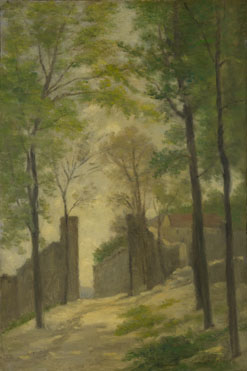 Stanislas-Victor-Edmond Lépine: 'A Gateway behind Trees'