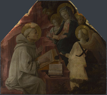 Fra Filippo Lippi: 'Saint Bernard's Vision of the Virgin'