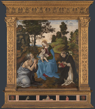 Filippino Lippi: 'The Virgin and Child with Saints Jerome and Dominic'