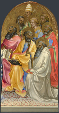 Lorenzo Monaco: 'Adoring Saints: Right Main Tier Panel'