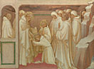 Saint Benedict admitting Saints into the Order