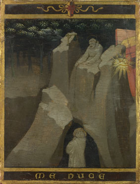 Workshop of Lorenzo Monaco: 'Saint Benedict in the Sacro Speco at Subiaco'