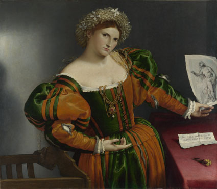 Lorenzo Lotto: 'Portrait of a Woman inspired by Lucretia'